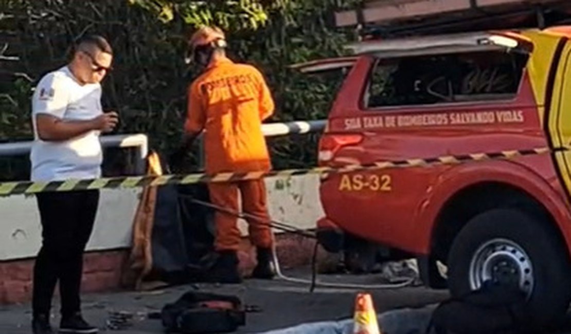 Adolescente cai em ribanceira e mobiliza Corpo de Bombeiros em Pilar