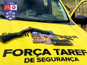 Homem é preso após ameaçar mulher e vizinhos com espingarda na zona rural de Craíbas