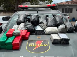 Operação apreende 28 kg de drogas enterradas em terreno baldio em Arapiraca