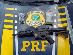 Homem é preso ao transportar de Maceió para Arapiraca fuzil avaliado em mais de R$ 40 mil