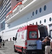 Turista é socorrida após passar mal a bordo de navio no Porto de Maceió