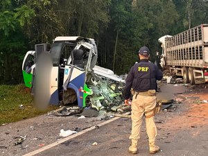 Acidente entre micro-ônibus e carreta deixa 23 mortos no Paraná