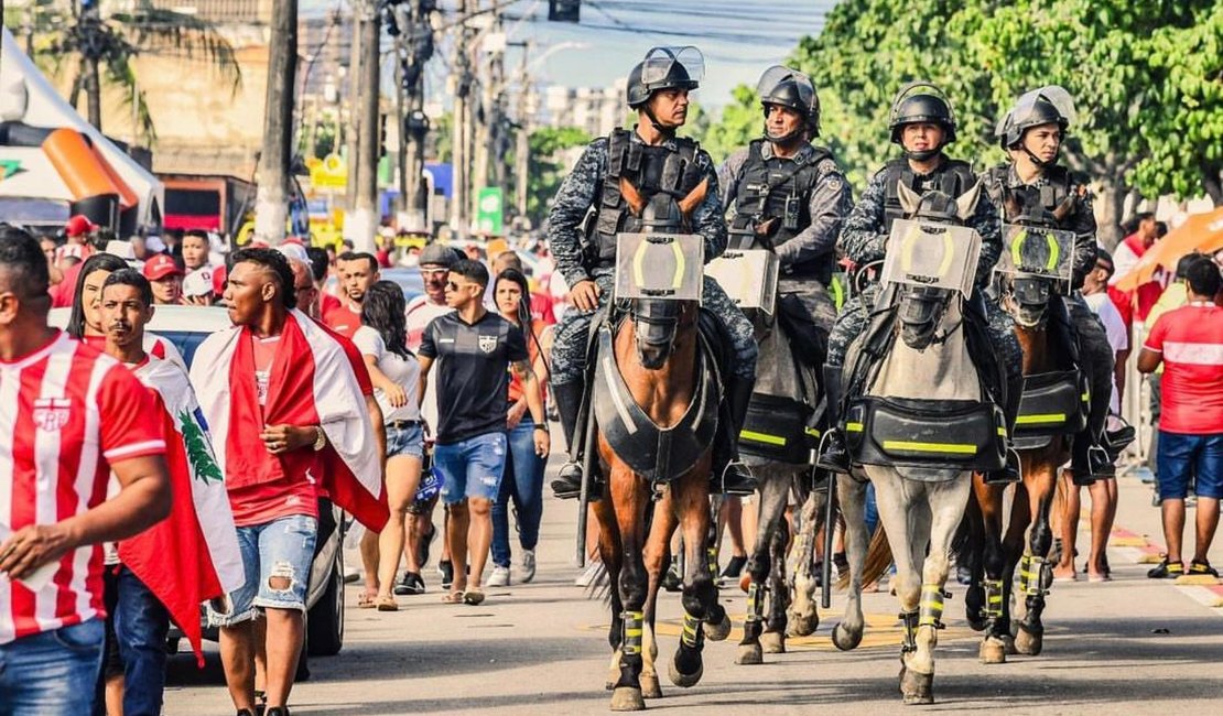 PM divulga esquema de segurança para o clássico CRB x CSA pelo Alagoano 2025