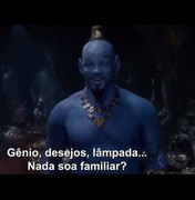 Todo azul, Will Smith aparece como o Gênio da Lâmpada de 'Aladdin' em novo trailer