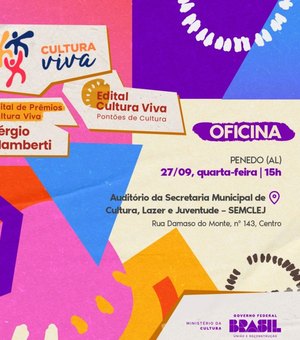 Circula Cultura Viva chega em Penedo nesta quarta, 27, para orientar sobre editais lançados pelo MinC
