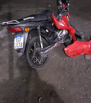 Motociclista sofre acidente e tem veículo apreendido por queixa de roubo em Arapiraca