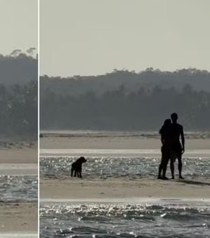 Shawn Mendes e Bruna Marquezine se beijam na praia de São Miguel dos Milagres