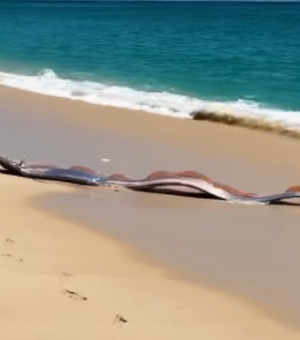 “Peixe do fim do mundo” aparece na areia de praia no México