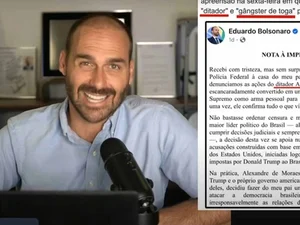 Eduardo Bolsonaro ameaça Moraes e diz que vai tirá-lo do STF