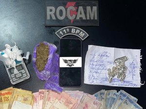 Mulher com extensa ficha criminal é presa novamente por tráfico de drogas em Penedo