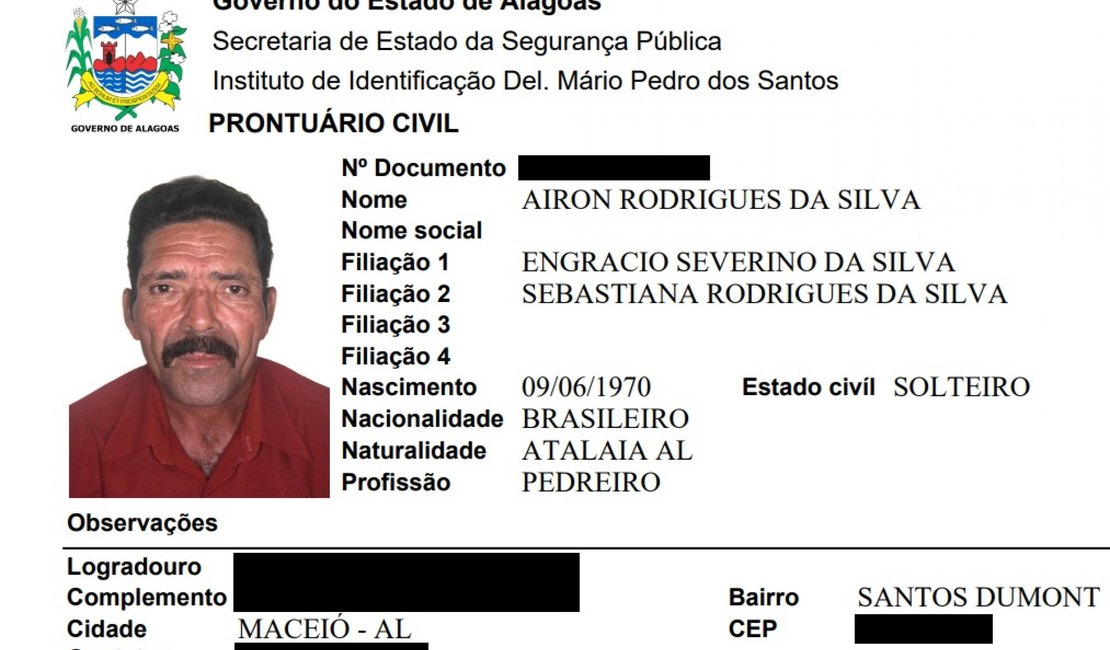 Polícia identifica corpo encontrado decapitado na Barra de Santo Antônio