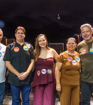 Arthur Lira demonstra força política em Maceió durante lançamento da pré-candidatura de Olívia Tenório