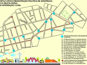 Ruas do centro vão ser interditadas nesta sexta-feira