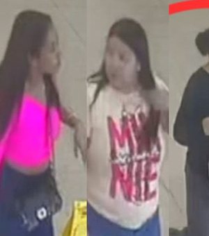 Polícia divulga imagens de mulheres suspeitas de furto em supermercado de Arapiraca