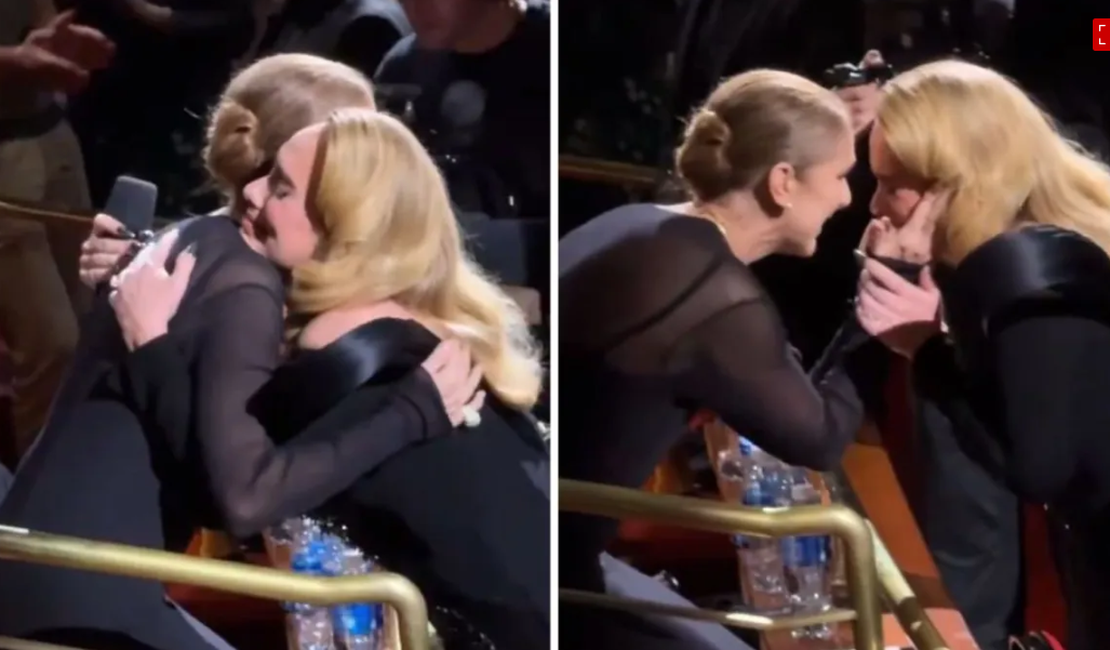 Adele se emociona ao ver Céline Dion na plateia de seu show em Las Vegas