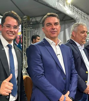 Gunnar Nunes recepciona Flávio Bolsonaro em celebração dos 111 anos da ADAL