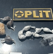 Homem é preso com maconha, crack e cocaína na praia de Pajuçara, em Maceió