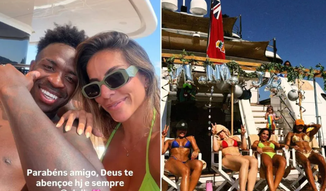 Virginia Fonseca comemora aniversário de Vini Jr