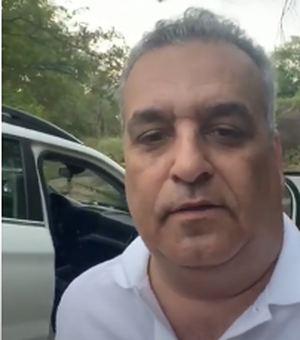 [Vídeo] Carro roubado durante sequestro é encontrado dentro de caatinga em Major Izidoro