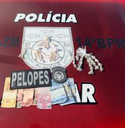 Polícia prende suspeito de tráfico de drogas em Colônia Leopoldina