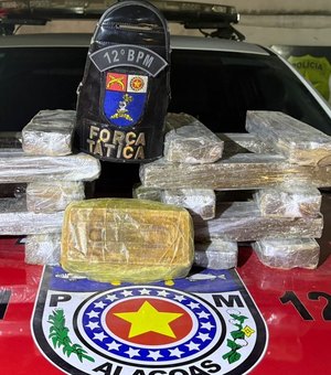 Polícia encontra quase 20 quilos de drogas enterrados em um assentamento de Maceió