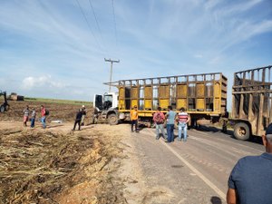 Motociclista morre após colisão com carreta na AL-105