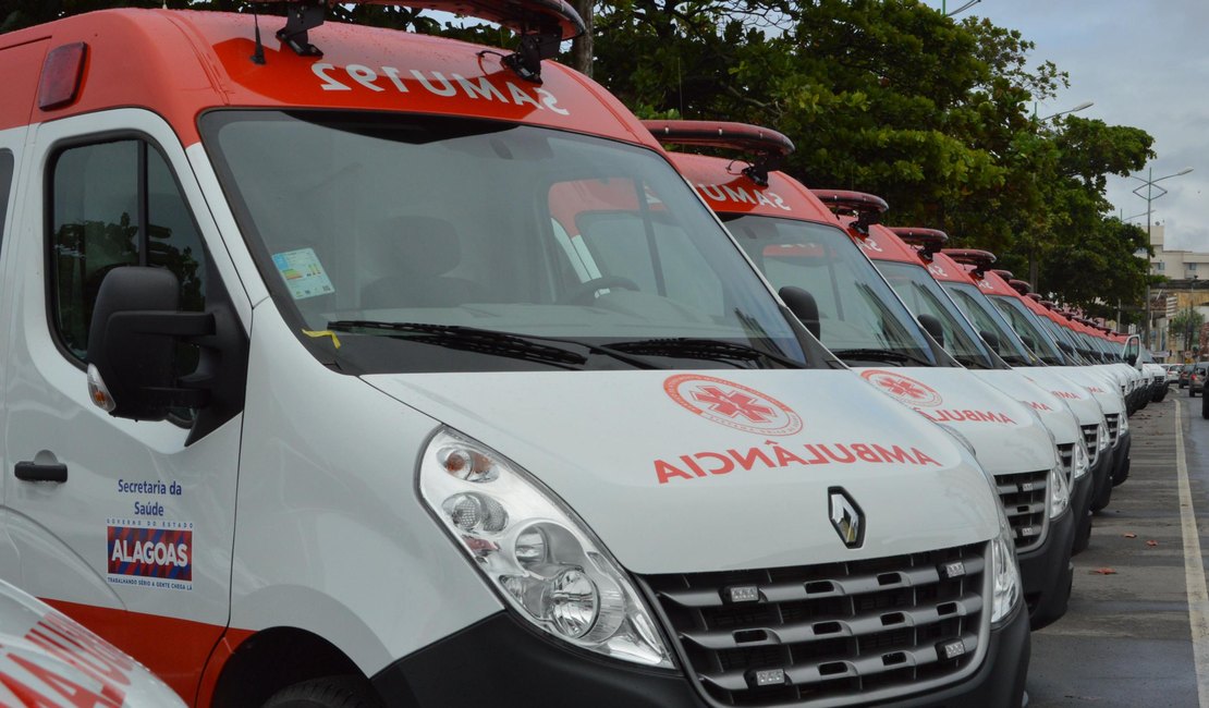 Governo de Alagoas entrega ambulâncias do Samu a municípios alagoanos nesta sexta-feira