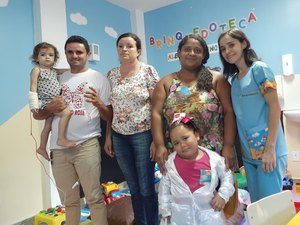 Mães relatam acolhimento dos filhos na Brinquedoteca do Hospital de Emergência do Agreste