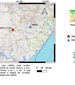 Tremor de terra atinge Arapiraca e é sentido em diversos pontos da cidade