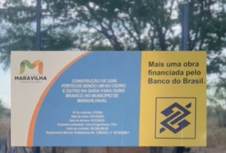 Em cidade do Sertão, pórtico de quase R$ 400 mil reais, que nunca foi construído, é tema proibido