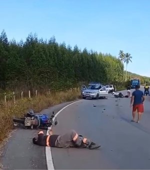 Colisão entre motos deixa jovem morto e dois feridos em Porto Calvo