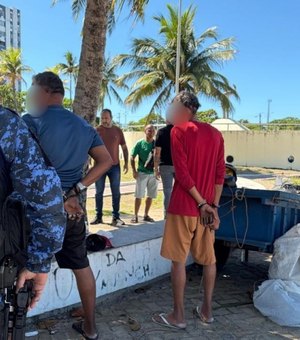 Dupla é presa suspeita de receptação de cabos de energia na orla de Maceió