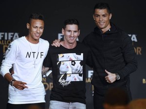 Neymar, Messi e CR7 são finalistas ao prêmio de melhor do mundo