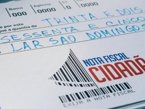 Nota Fiscal Cidadã sorteia R$ 800 mil na quarta-feira (20)