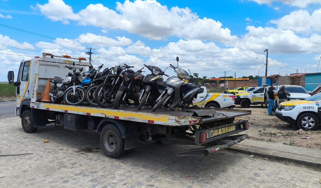 Polícia apreende drogas e dez motocicletas irregulares em ações no interior de AL