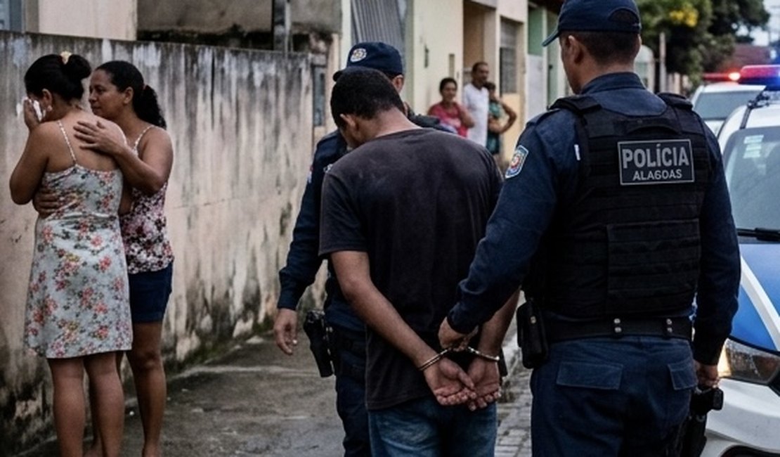 Homem é preso após agredir ex-companheira e descumprir medida protetiva em Arapiraca