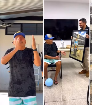 Zelador é homenageado em delegacia que trabalhou por mais de 10 anos