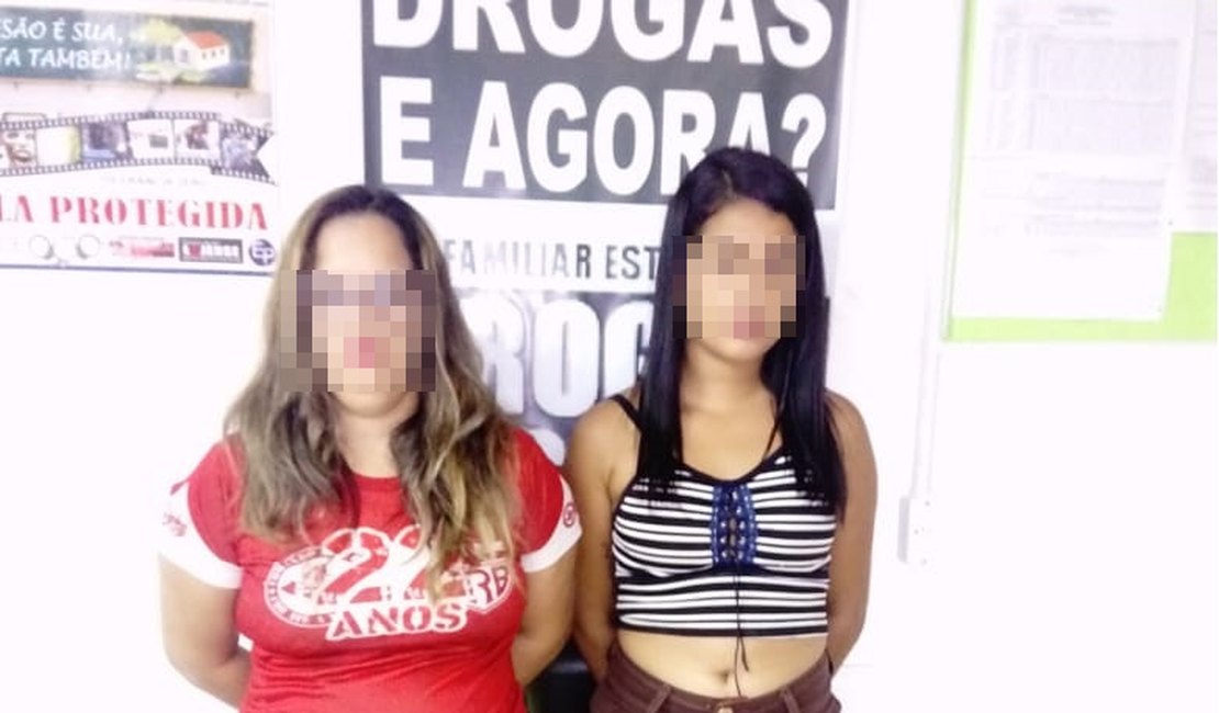 Duas mulheres são presas com drogas e celulares em São José da Laje