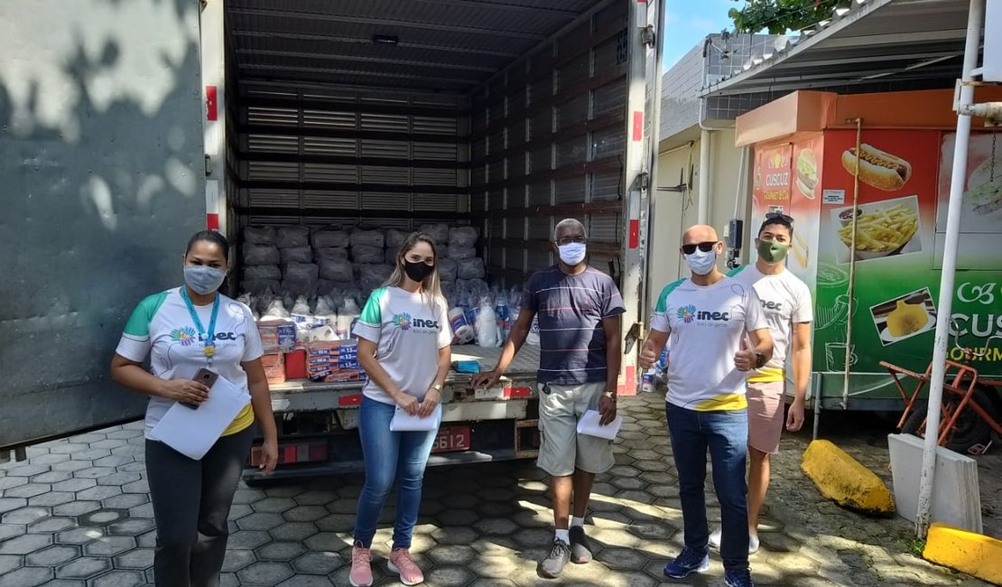[Vídeo] Maceió recebe 1.500 cestas básicas com kits de higiene do Inec durante a pandemia