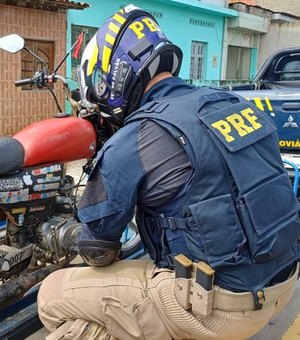 PRF apreende motocicleta adulterada conduzida por adolescente em Satuba