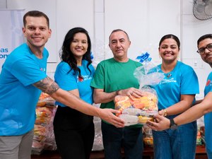 Alagoas Sem Fome doa uma tonelada de alimentos ao Instituto Espírita Manoel Batista