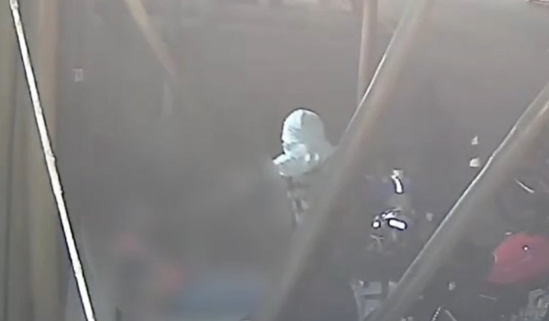 Imagens mostram execução de mototaxista em ponto de mototáxi em Coruripe