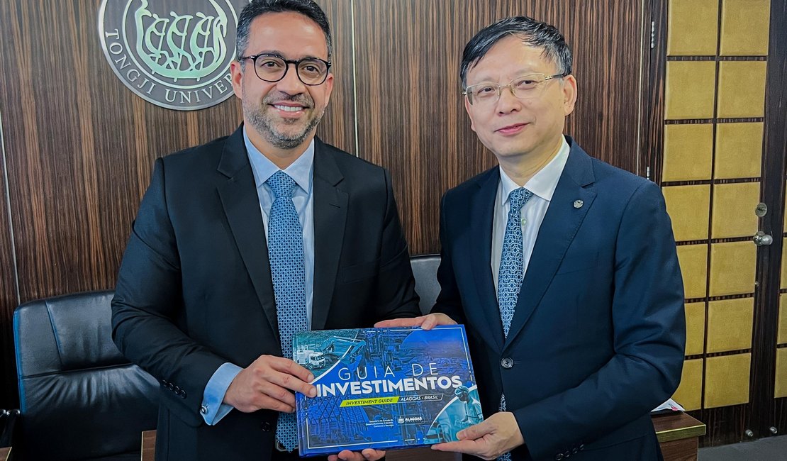 Governador alinha cooperação de Alagoas com Universidade Tongji