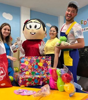 Brinquedoteca realiza doação para o setor infantil da Área Lilás do Hospital de Emergência