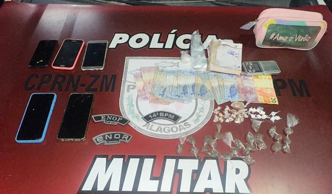 Militares do 14° BPM apreendem crack, cocaína e maconha em Joaquim Gomes