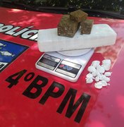 Polícia Militar apreende drogas em área de mata no bairro Chã da Jaqueira, em Maceió