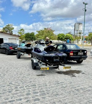 Cinco motos aquáticas são apreendidas em operação integrada no Porto de Maceió