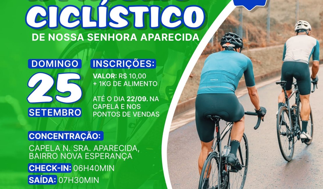 2º Passeio Ciclístico abre festividades da Capela de Nsa. Sra. Aparecida no bairro Nova Esperança em Arapiraca