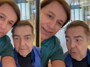 Faustão reage à homenagem de Tom Cavalcante no aniversário de 76 anos