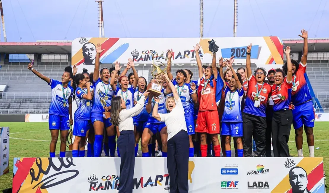 Seleção de Alagoas vence por 3 a 0 e é campeã da Copa Rainha Marta Nordeste